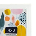 thumbnail image 5 of DesignOvation 4x6 Bright White Decorative Tabletop Picture Frame, 5 of 10