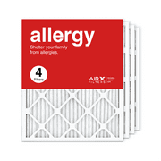 AIRx Filters 20x25x1 Air Filter MERV 11 Pleated HVAC AC Furnace Air Filter, Allergy 4-Pack, Made in the USA
