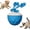Blue, variant on ABCISI Interactive Dog Toys for Boredom, Automatic Rolling Ball with Ropes, Touch Activated Bouncing Jumping Ball for Large/Medium/Small Dogs, Rechargeable Rolling Chasing Toy, Orange