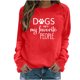 thumbnail image 2 of ICHUANYI Clearance Women's Printed T-shirt Long Sleeves Blouse Round Neck Casual Tops Sweatshirt(Red, S) ICHUANYI WER2023081506426, 2 of 4