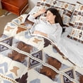 thumbnail image 4 of Castle Fairy Tribal Aztec Twin Bedding Sets,Bohemian Theme Bedding Comforter Set, 4 of 8