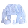thumbnail image 1 of 7 unids/set trajes de cuerpo de bebé recién nacido niñas suave de de dibujos animados impreso ropa de desgaste de ocio Sunnimix Ropa infantil casual, 1 of 8