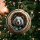 thumbnail image 5 of Adornos para árbol de Navidad - Decoración acrílica colgante de 3,15 pulgadas con estampado de animales • Regalo navideño para familia y compañeros • Set de 1, 5 of 8
