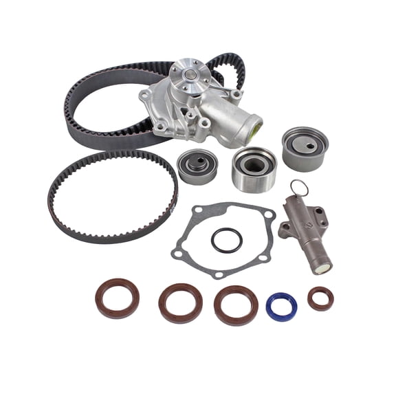 DNJ TBK160WP Timing Belt Kit Water Pump Fits Cars & Trucks 03-05 Mitsubishi Lancer 2.0L DOHC