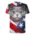 thumbnail image 5 of Mens 4th of July Shirts 250th Anniversary American Flag Eagle Short Sleeve T-Shirt Memorial Day Patriotic Tee Tops, 5 of 5