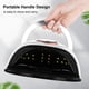 thumbnail image 1 of 168W UV LED Nail Lamp Gel Nail Polish Dryer 4 Timer Setting with Portable Handle Fingernail Toenail Curing Lamp Nail Art Painting Salon Tool, 1 of 4