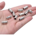 thumbnail image 6 of 60pcs Tibetan Antique Silver Spacers European Large Hole Beads Charms Hollow Tube Bead Caps for DIY Dreadlocks Jewelry Crafts, 6 of 7