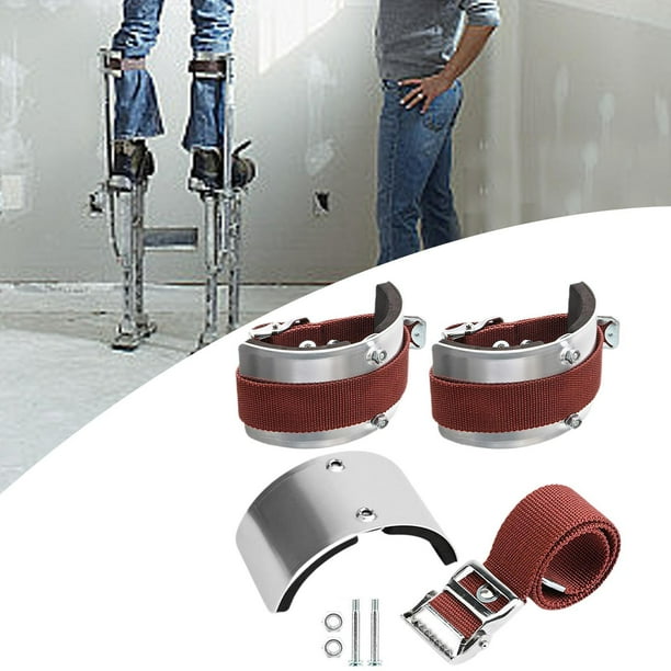Kit de 2 correas para patas de zancos, juego de repuesto de bandas para patas, soporte confiable, piezas de repuesto para zancos de yeso para trabajos