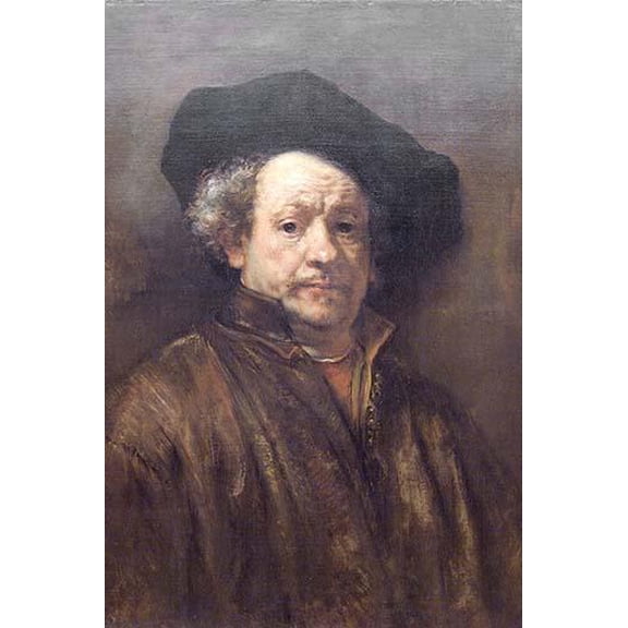 Self Portrait Rembrandt-Fine art canvas print (20" x 30")