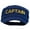 Navy, variant on Captain Embroidered Enzyme Army Cap - Grey OSFM