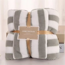 Microfiber Towels & Bath Towels, Towels & Bath Towel 2 Pack, Oversized, Soft, Super Absorbent and Fast Drying, Multipurpose Use for Sports, Fitness, Yoga, Cabana Stripe Grey