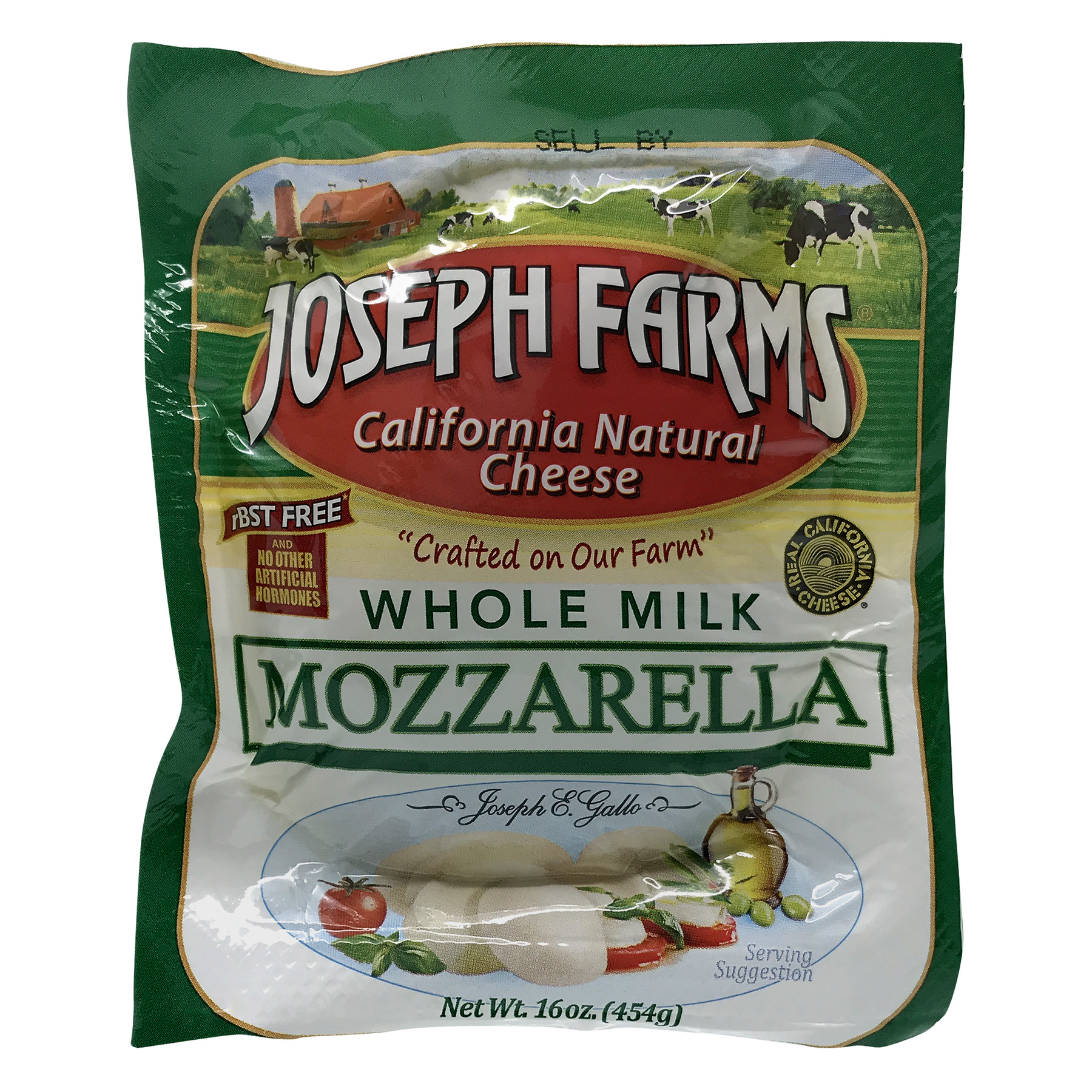 Joseph Farms Mozzarella Whole Milk Cheese, 16.0 OZ - Walmart.com