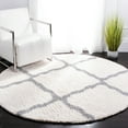 thumbnail image 2 of Parma Lyssa Geometric Shag Area Rug by Chateau Lyon Area Rug, Cream/Grey, 6' x 9', 2 of 10