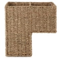 thumbnail image 4 of Casafield Stair Basket with Handles, Natural Seagrass - Woven Staircase Step Organizer Bin, 4 of 7