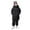 Black, variant on BRGZLK Boys Coats Lightweight Padded Coat Solid Color Long Sleeved Zipper Hooded Windproof and Warm Mid-length Style Winter Outwear with Pocket White 7-8 Years