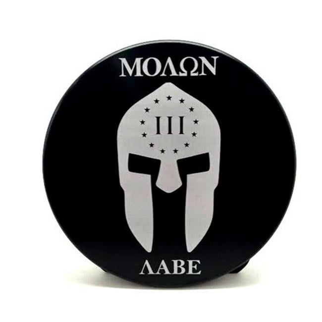 4/" Round MOUNTAIN BIKER Billet Aluminum Trailer Hitch plug Cover