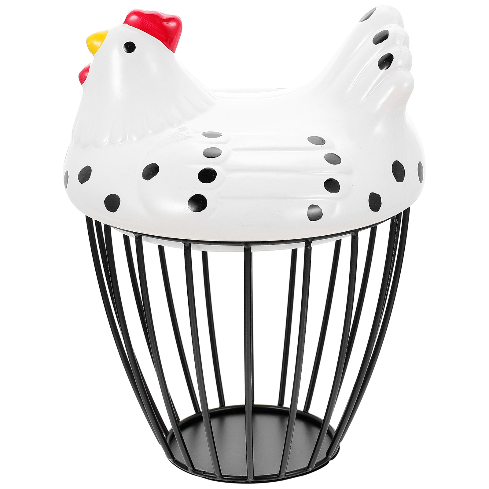 NUOLUX Egg Basket Wire Storage Chicken Holder Fruit Baskets Eggs Metal