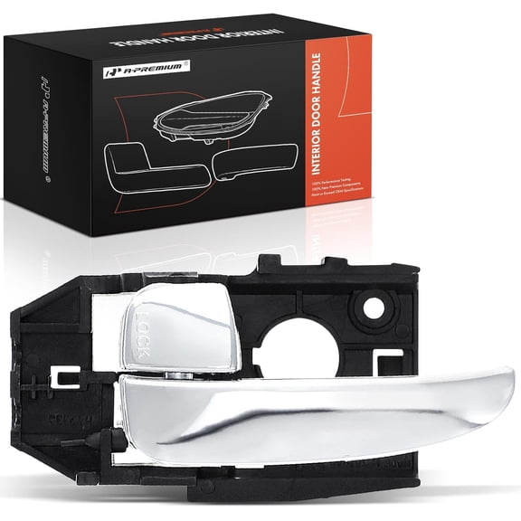 A-Premium Front Left Driver Side Interior Door Handle Compatible with Hyundai Elantra 2001-2006, Chrome, Replace# 82610-XD000-0