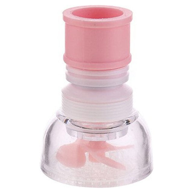 Robinet de Cuisine Réglable Aérateur Tête de Douche Pulvérisateur 3 Modes Diffuseur de Robinet d'Eau Pliable Économiseur d'Eau Type Normal Rose