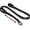 Black-1 in x 6 ft, variant on Blue 1 in x 4 ft Dog Leash with Dual Padded Handles and Auto Lock Hook