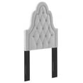 thumbnail image 3 of Modway Augustine Tufted Performance Velvet Twin Headboard in Light Gray, 3 of 8