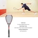 thumbnail image 4 of Raqueta De Squash, Raqueta De Squash De Entrenamiento Para Niños, Estudiantes, Principiantes, Adultos, Raqueta De Squash Cómoda Y Liviana De Carbono Para Gimnasio, Parque,, 4 of 7