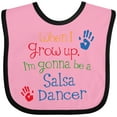 thumbnail image 3 of Inktastic Salsa Dancer Future Boys or Girls Baby Bib, 3 of 4