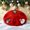 E-46Red, variant on FAOWME Women Christmas Berets Cute Santa Claus Design Comfortable Fashion Warm Hat Cap For Autumn Winter Daily Wear And Holiday Party Black One Size