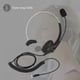 thumbnail image 3 of Auriculares para centro de llamadas con cancelación de ruido Auriculares telefónicos cómodos de usar - Crystal Plug, 3 of 8