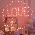thumbnail image 4 of Gostoto 9.8 ft 20 LED Red Pink White Rose Flower String Lights Battery Operated Fairy Lights Decorations for Date Wedding Valentine's Day Party Bedroom, 4 of 5