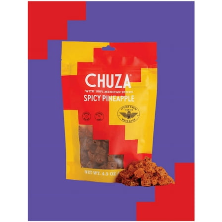 (Pack of 6), Chuza Dried Pineapple with 100% Mexican Spices, 4.5oz