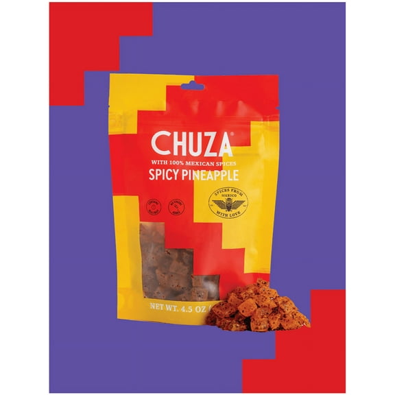 (Pack of 6), Chuza Dried Pineapple with 100% Mexican Spices, 4.5oz