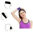 thumbnail image 4 of Hanerdun 3PCS Sports Headbands Sweat Absorbing Head Band Unisex Running Workout Hair Band Assorted Color, 4 of 5