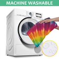 thumbnail image 6 of Colorful Rainbow Tie Dye Spiral Pattern Square Tablecloth,Waterproof Square Table Cover,Wipeable Spillproof Washable Table Cover for Home Kitchen Party Decor 42"X42"(107x107cm), 6 of 6