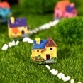 thumbnail image 3 of 4pcs Miniature mini house Bonsai Craft Garden Resin Landscape DIY Villa Decor, 3 of 8
