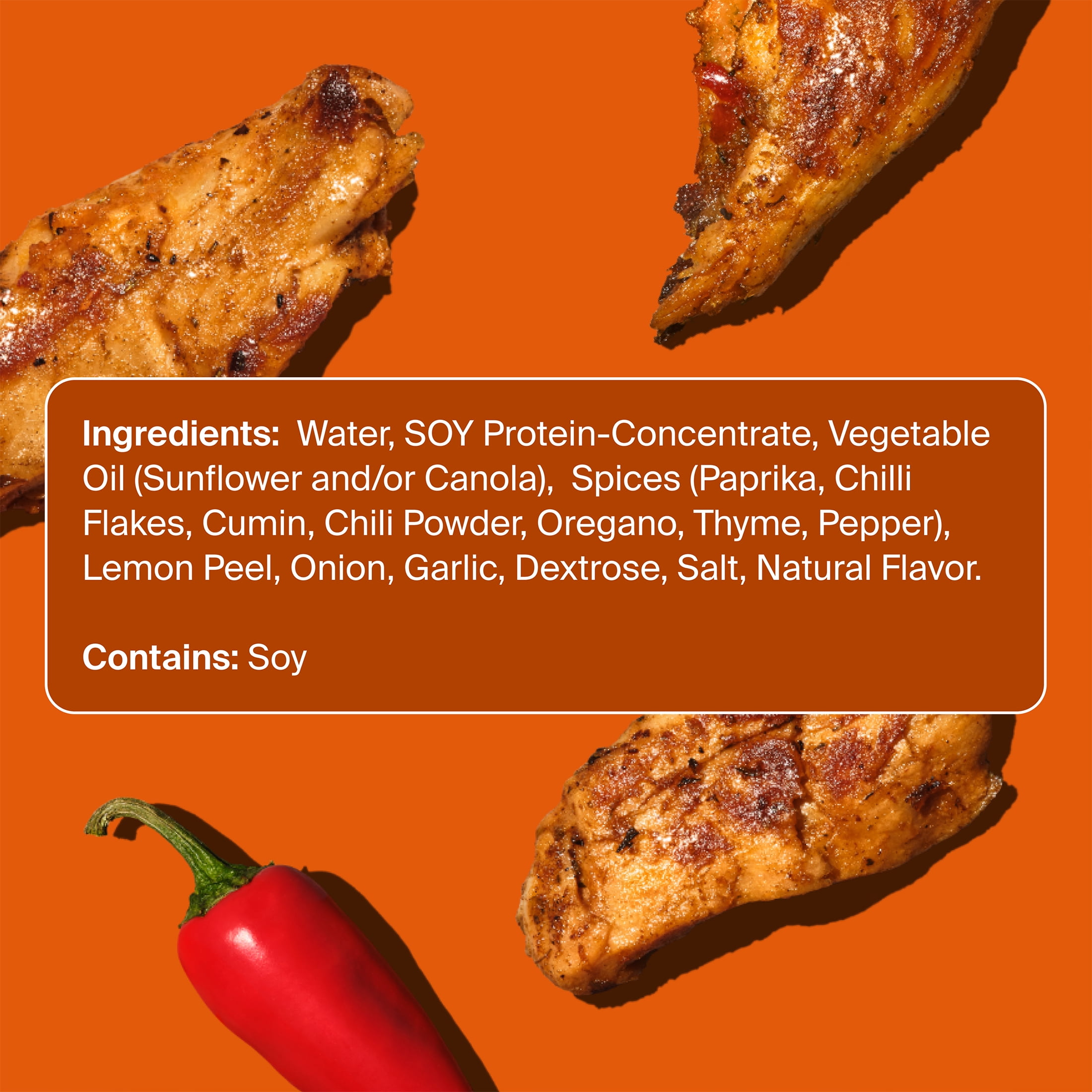 Daring Plant-Based Frozen Cajun Chicken Breast Pieces, Vegan, 8 oz, 27 Count