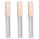thumbnail image 1 of 3PCS × 4ml Tubos de brillo de cuadrados vacíos, lápices labiales de plástico Botellas de bálsamo labial Recipientes con cepillos de y cu Cobre oro, 1 of 9