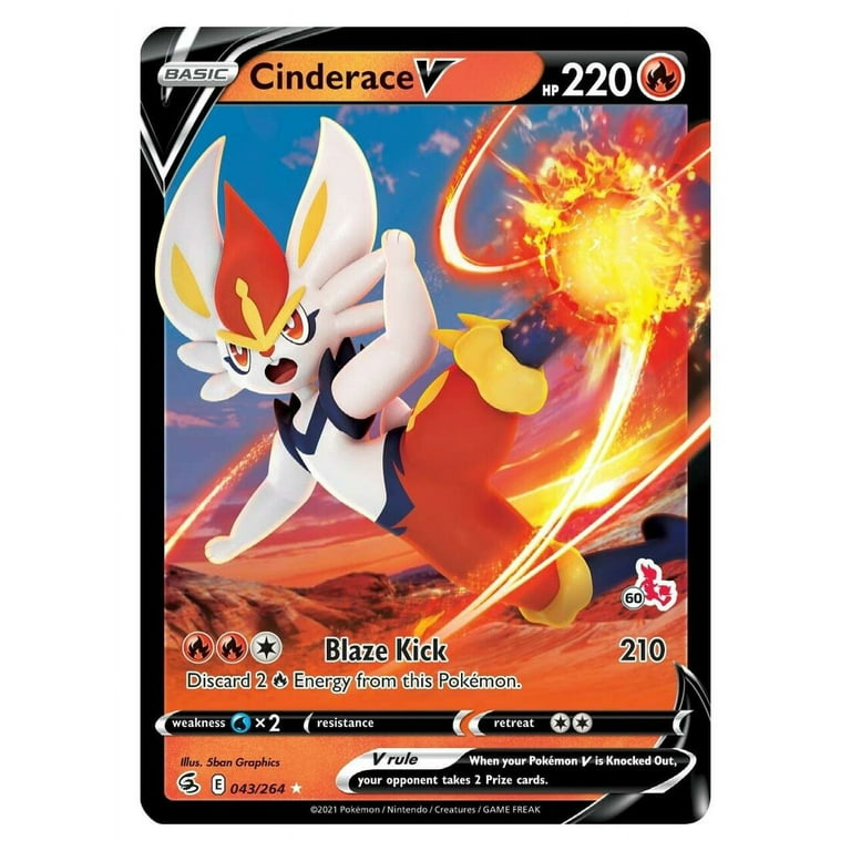 Pokemon TCG: Cinderace 60-Card Deck - Complete Trading Card Game