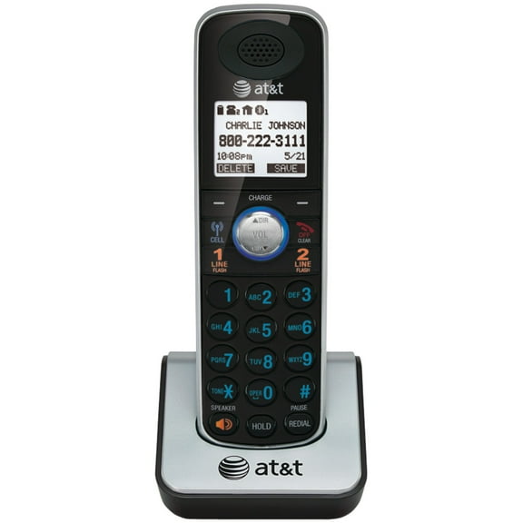 AT&T Cordless Phone Accessory Handset with Caller ID & Call Waiting for TL86109, Black, TL86009