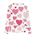 thumbnail image 5 of Tdoqot Girls Valentines Day T Shirts- Heart Print Long Sleeve Cute Crewneck Tops Navy Size 7-8 Years, 5 of 5