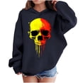 thumbnail image 2 of bbymog Girls Fashion Funny Skull Hoodies Boys Halloween Long Sleeve Hoodie Sweatshirt Casual Kids Clothing Navy B 4 Years, 2 of 10