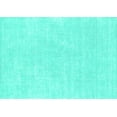 thumbnail image 1 of Ahgly Company Machine Washable Indoor Rectangle Solid Turquoise Blue Modern Area Rugs, 5' x 7', 1 of 4