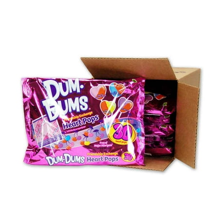 Dum Dums Heart Pops 30 count bag 6s