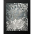thumbnail image 2 of Roberts, Ellie 19x24 Black Modern Framed Museum Art Print Titled - Damask in Silver I, 2 of 5