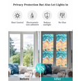 thumbnail image 4 of Window Privacy Film Geometric Coastal Stained Glass Window Film Decorative Sun Block Window Cover Cartoon Starfish Shell Sea Waves Window Clings Static Adhesive Sticker for Bathroom 23.6"x78.7", 4 of 7