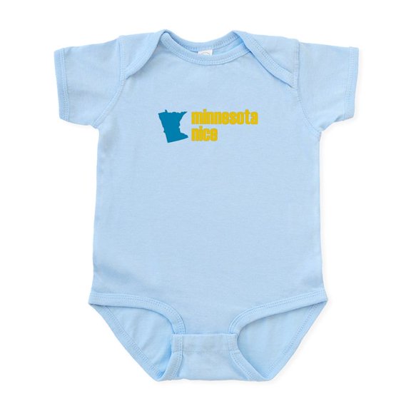 CafePress - Minnesota Nice Infant Bodysuit - Baby Light Bodysuit, Size Newborn - 24 Months