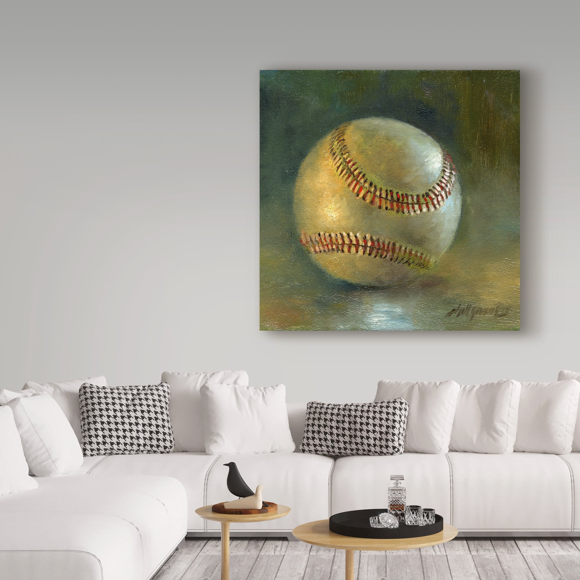 Trademark Fine Art 'Baseball 8' Canvas Art by Hall Groat Ii
