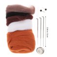 thumbnail image 5 of KAKOWELY 1 juego de broche de fieltro de lana, alfiler de solapa de peluche de animal, materiales de bricolaje para sombreros y bufandas., 5 of 5