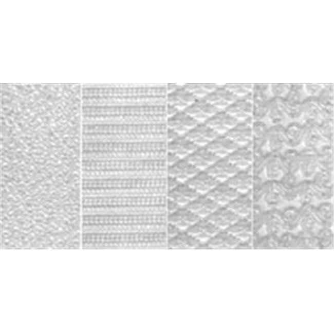 341895 Makins Clay Texture Sheets 7 in. x 5.5 in. 4PkgSet E Curly