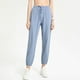 thumbnail image 1 of MKLEKYY Pantalones deportivos de verano para mujer, de seda helada, ligeros, con cordón ajustable, pernera ancha y elástico., 1 of 4